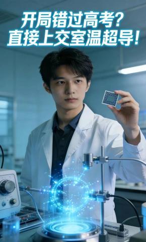 短剧《开局错过高考？直接上交室温超导！》海报