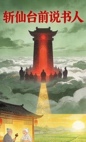 短剧《斩仙台前说书人》海报