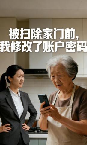 短剧《被扫除家门前，我修改了账户密码》海报