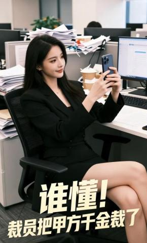 短剧《谁懂!裁员把甲方千金裁了》海报