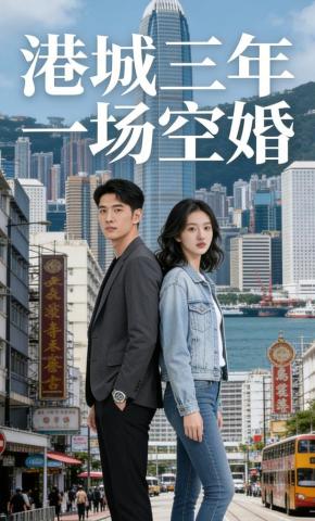 短剧《港城三年，一场空婚》海报