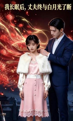短剧《我长眠后，丈夫终与白月光了断》海报