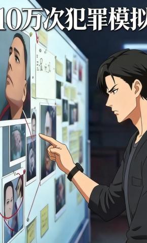 短剧《10万次犯罪模拟》海报
