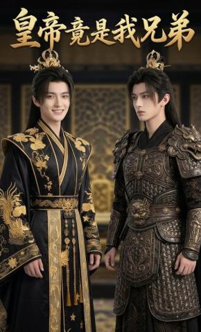 短剧《皇帝竟是我兄弟》海报