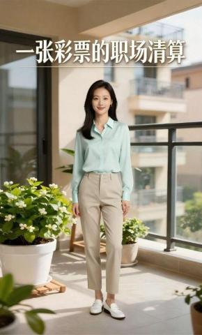 短剧《一张彩票的职场清算》海报