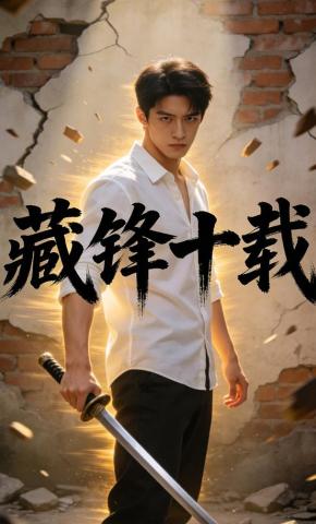 短剧《藏锋十载》海报