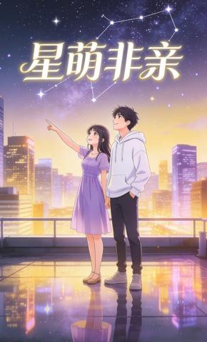短剧《星萌非亲》海报