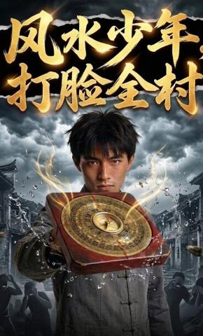 短剧《风水少年，打脸全村》海报