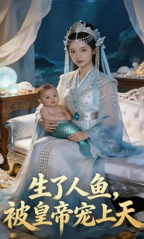 短剧《生了人鱼，被皇帝宠上天》海报