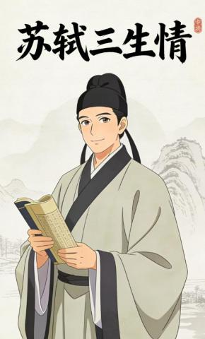 短剧《苏轼三生情》海报
