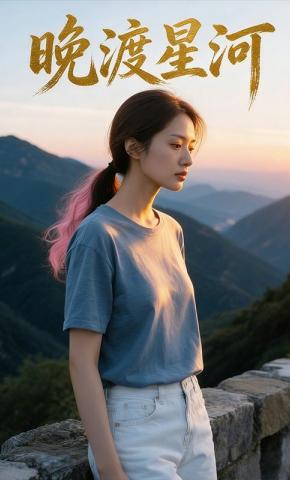 短剧《晚渡星河》海报