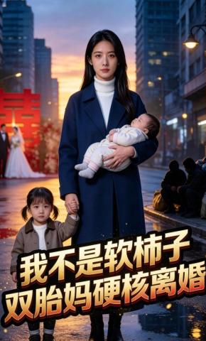 短剧《我不是软柿子，双胎妈硬核离婚》海报