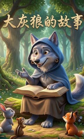 短剧《大灰狼的故事》海报