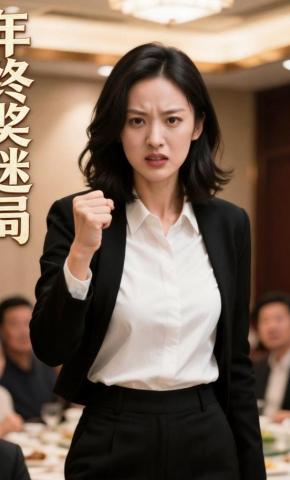 短剧《年终奖迷局》海报