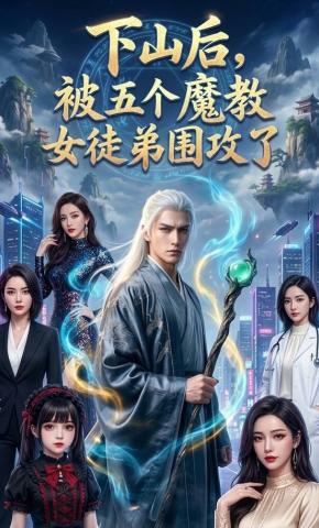 短剧《下山后，被五个魔教女徒弟围攻了》海报