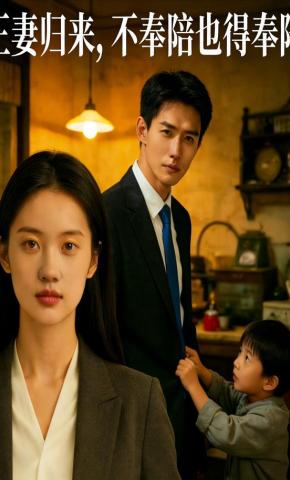 短剧《正妻归来，不奉陪也得奉陪》海报