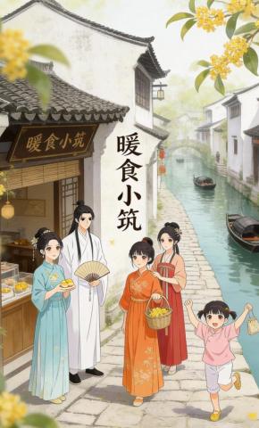 短剧《暖食小筑》海报