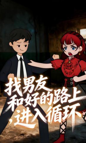 短剧《找男友和好的路上，进入循环》海报