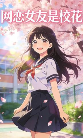 短剧《网恋女友是校花》海报