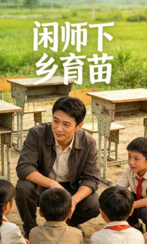 短剧《闲师下乡育苗》海报