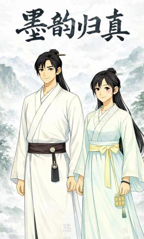 短剧《墨韵归真》海报