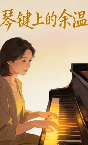短剧《琴键上的余温》海报