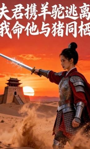 短剧《夫君携羊驼逃离，我命他与猪同栖》海报