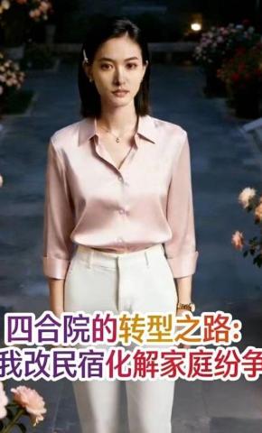 短剧《四合院的转型之路：我改民宿化解家庭纷争》海报