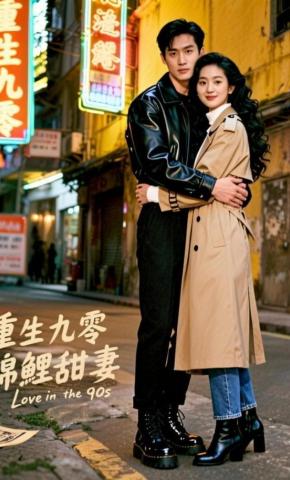 短剧《重生九零，锦鲤甜妻》海报