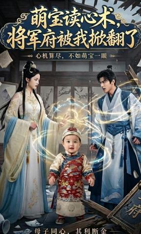 短剧《萌宝读心术，将军府被我掀翻了》海报