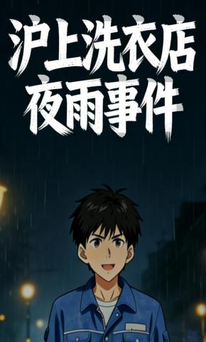 短剧《沪上洗衣店夜雨事件》海报