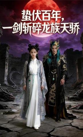 短剧《蛰伏百年，一剑斩碎龙族天骄》海报