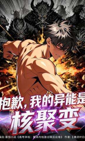 短剧《抱歉，我的异能是核聚变》海报