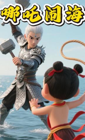 短剧《哪吒闹海》海报