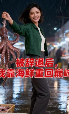 短剧《被辞退后，我靠海鲜重回巅峰》海报