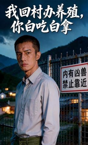 短剧《我回村办养殖，你白吃白拿》海报