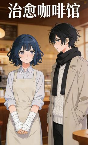 短剧《治愈咖啡馆》海报