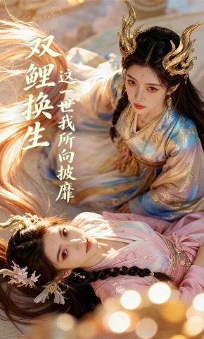 短剧《双鲤换生，这一世我所向披靡》海报