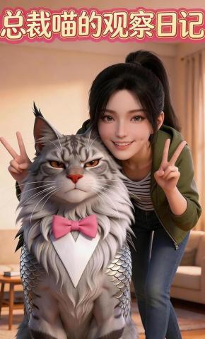 短剧《总裁喵的观察日记》海报