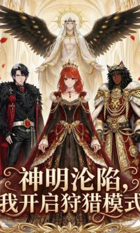 短剧《神明沦陷，我开启狩猎模式》海报