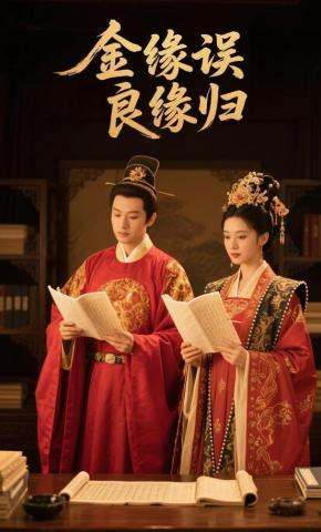短剧《金缘误，良缘归》海报