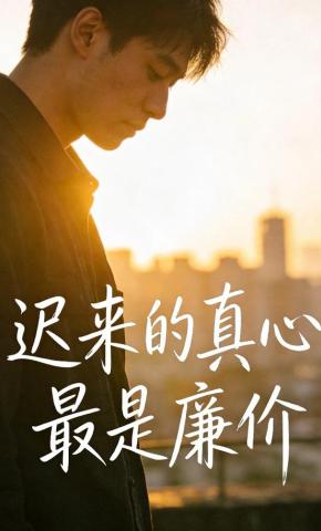 短剧《迟来的真心，最是廉价》海报