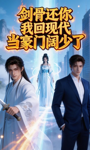 短剧《剑骨还你我回现代当豪门阔少了》海报