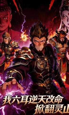 短剧《我，六耳，逆天改命掀翻灵山》海报