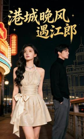 短剧《港城晚风遇江郎》海报