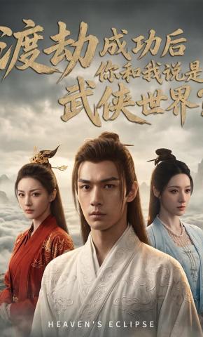 短剧《渡劫成功后，你和我说是武侠世界？》海报