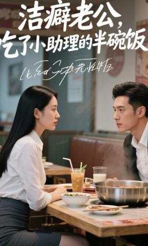 短剧《洁癖老公，吃了小助理半碗饭》海报