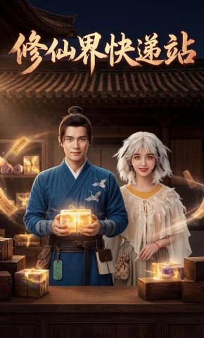 短剧《修仙界快递站》海报