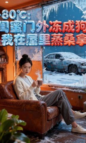 短剧《-80℃：闺蜜门外冻成狗，我在屋里蒸桑拿》海报