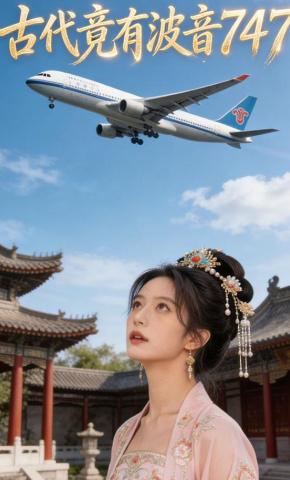 短剧《古代竟有波音747》海报